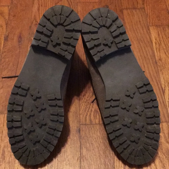 Lace up ankle boots with plaid trim Boho Shoes - Picture 7 of 10